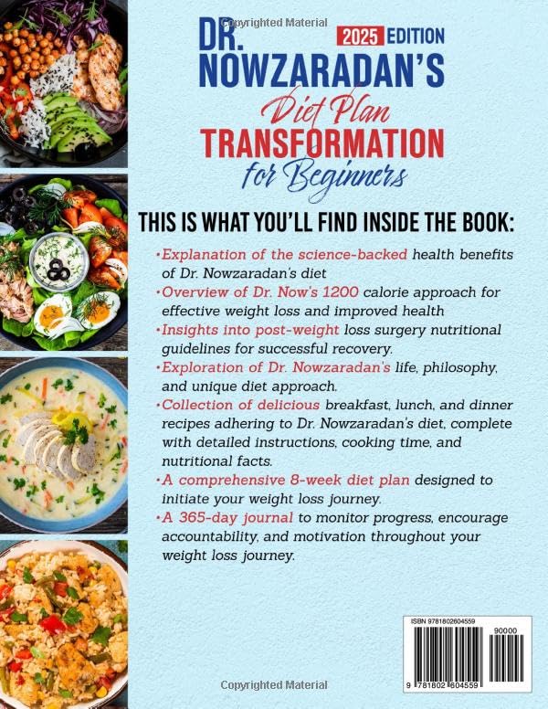 Dr. Nowzaradan’s Food plan Plan Transformation for Newcomers: Embrace Your Path to a More healthy Life with Skilled Methods, Low-budget Recipes & 365-Day Monitoring Journal (Dr. Now’s 1200-calorie Method) - Image 2