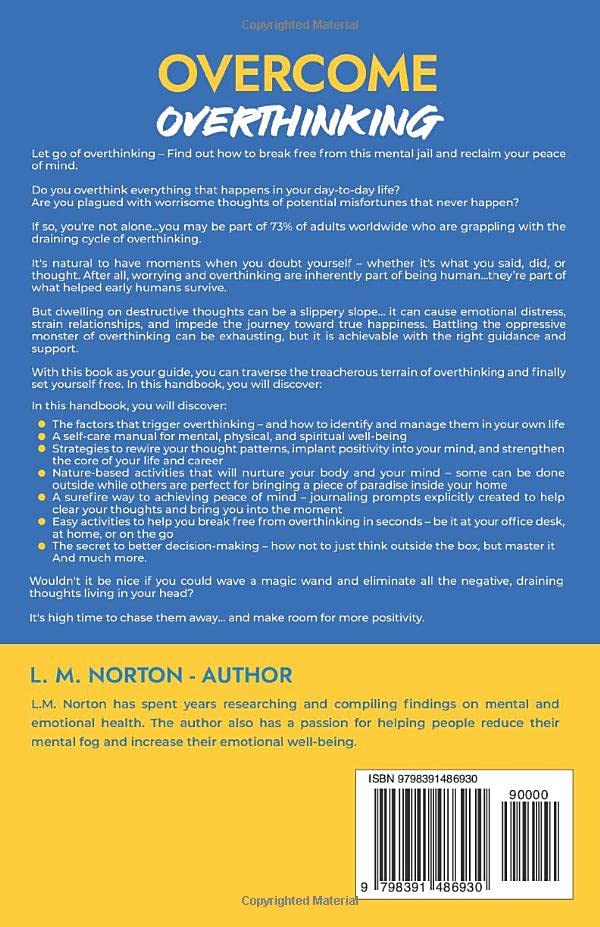 Overcome Overthinking: Change Destructive with Constructive & Productive Ideas, Take Motion, Handle Stress & Nervousness, & Enhance Psychological Readability to Really feel Empowered - Image 2