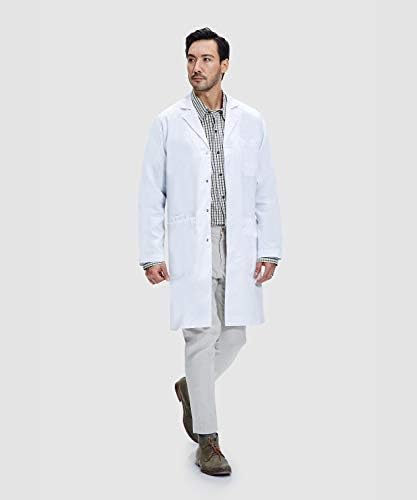 Dr. James 100% Cotton Premium Unisex Lab Coat for Males & Girls, Cellphone & Pill Pockets, Traditional Match, Snap Closing, 39" Size - Image 5