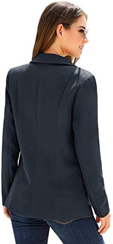 luvamia Ladies's Informal Lengthy Sleeve Lapel Button Slim Work Workplace Blazer Jacket - Image 8