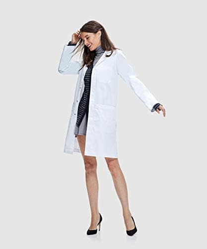Dr. James 100% Cotton Premium Unisex Lab Coat for Males & Girls, Cellphone & Pill Pockets, Traditional Match, Snap Closing, 39" Size - Image 4